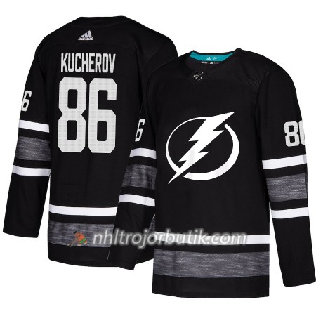 Män Ishockey Tampa Bay Lightning tröja Nikita Kucherov 86 Svart 2019 All-Star Adidas Authentic